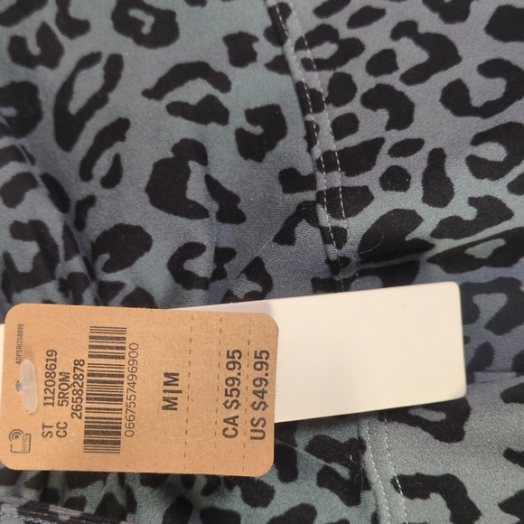 PINK Active Ruched Leopard Print Athletic Yoga Ankle Leggings Bundle Size M - Picture 4 of 7